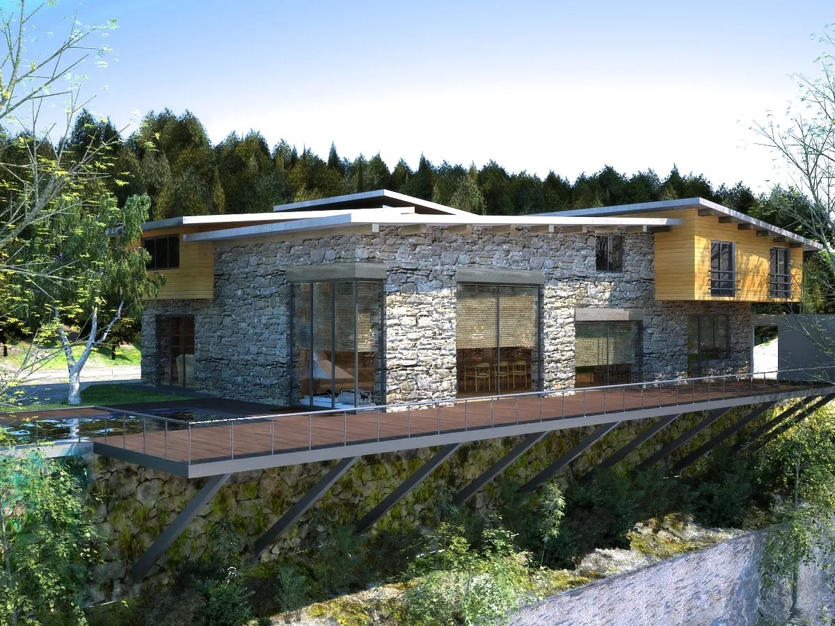 Dağ Evi Bursa mimari cephe tasarımı – ADD Mimarlık, proje görseli 01