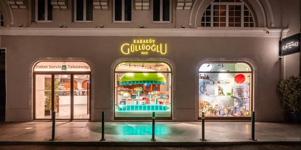 Karaköy Güllüoğlu Paket Satış kafe ve restoran iç mimari tasarımı – ADD Mimarlık, proje görseli 01